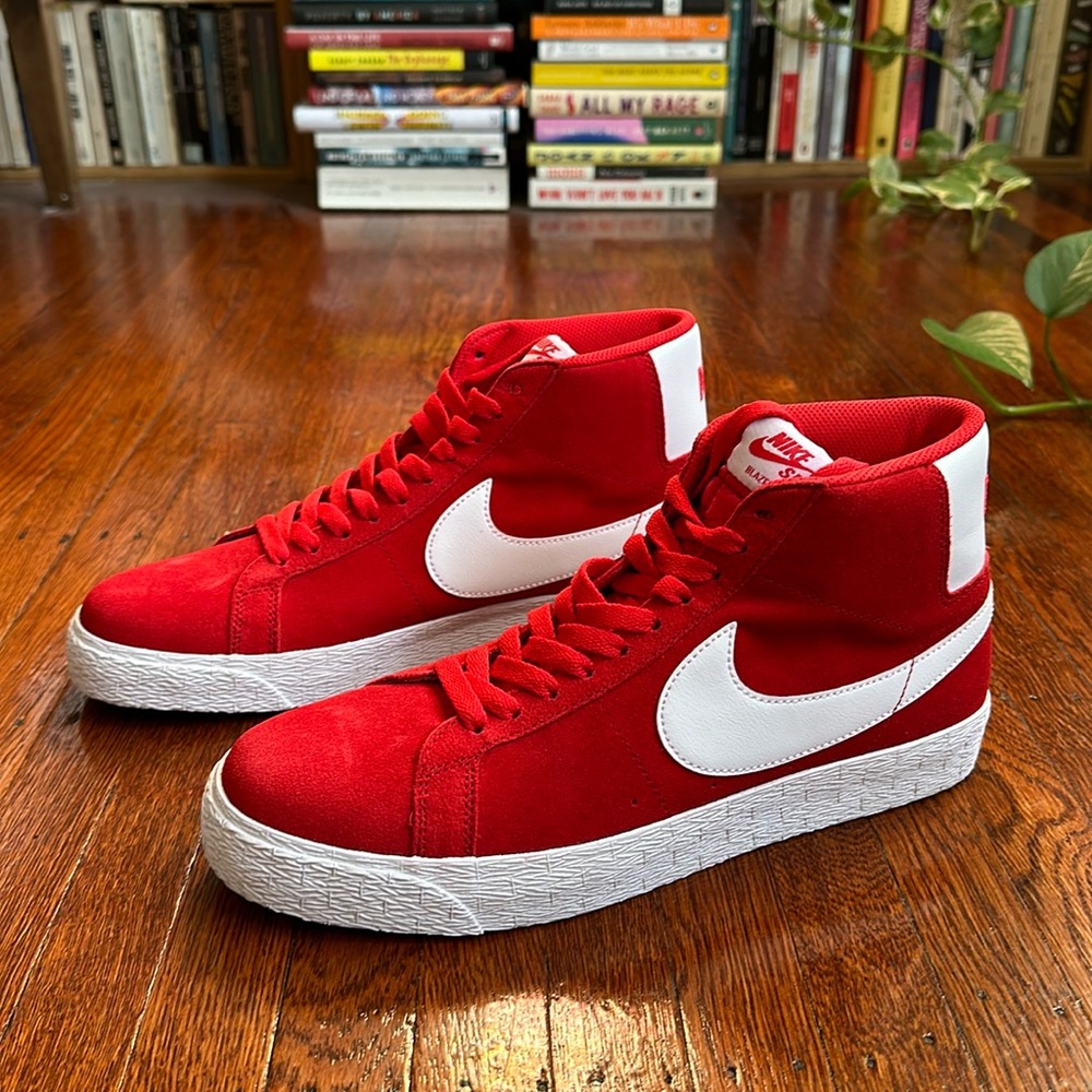 Nike SB Blazer Mid red sneakers. Brand new. Men’s size 9.5